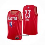 Camiseta All Star 2020 Los Angeles Lakers Lebron James #23 Rojo