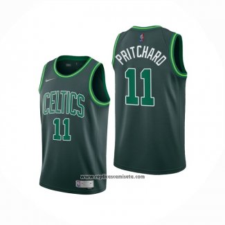 Camiseta Boston Celtics Payton Pritchard #11 Earned 2020-21 Verde