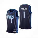 Camiseta Dallas Mavericks Tyrell Terry #1 Earned 2020-21 Azul