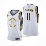 Camiseta Indiana Pacers Domantas Sabonis #11 Association Blanco
