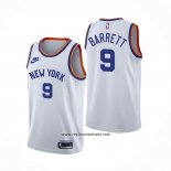 Camiseta New York Knicks RJ Barrett #9 75th Anniversary Blanco