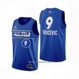 Camiseta All Star 2021 Orlando Magic Nikola Vucevic #9 Azul