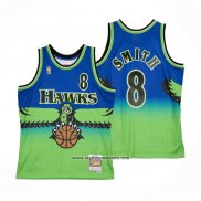 Camiseta Atlanta Hawks Steve Smith #8 Mitchell & Ness 1996-97 Verde