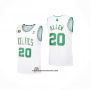Camiseta Boston Celtics Ray Allen #20 Hardwood Classics Throwback 2007-08 Blanco
