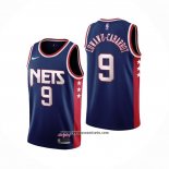 Camiseta Brooklyn Nets Timothe Luwawu-Cabarrot #9 Ciudad 2021-22 Azul
