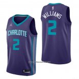 Camiseta Charlotte Hornets Marvin Williams #2 Statement 2020-21 Violeta