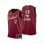 Camiseta Cleveland Cavaliers Ty Jerome #2 Ciudad 2023-24 Rojo