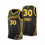 Camiseta Golden State Warriors Stephen Curry #30 Ciudad 2023-24 Negro