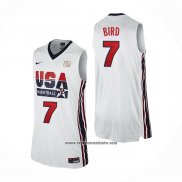 Camiseta USA 1992 Larry Bird #7 Blanco