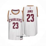 Camiseta Cleveland Cavaliers LeBron James #23 Retro Blanco2
