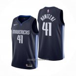 Camiseta Dallas Mavericks Dirk Nowitzki #41 Statement Azul