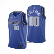 Camiseta Dallas Mavericks Personalizada Icon 2020-21 Azul