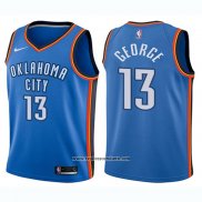 Camiseta Nino Oklahoma City Thunder Paul George #13 Icon 2017-18 Azul