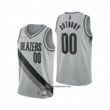 Camiseta Portland Trail Blazers Carmelo Anthony #00 Earned 2020-21 Gris