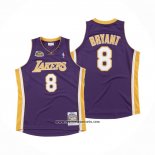 Camiseta Los Angeles Lakers Kobe Bryant #8 Icon 2000-01 Finals Bound Violeta