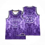 Camiseta Los Angeles Lakers LeBron James #23 Select Series 2023 Violeta