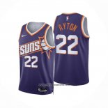 Camiseta Phoenix Suns Deandre Ayton #22 Icon 2023-24 Violeta