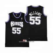 Camiseta Sacramento Kings Jason Williams #55 Retro Negro