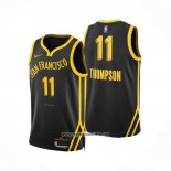 Camiseta Golden State Warriors Klay Thompson #11 Ciudad 2023-24 Negro