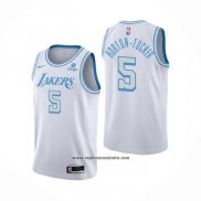 Camiseta Los Angeles Lakers Talen Horton-Tucker #5 Ciudad 2021-22 Blanco