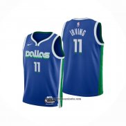 Camiseta Nino Dallas Mavericks Kyrie Irving #11 Ciudad 2022-23 Azul