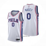 Camiseta Philadelphia 76ers Tyrese Maxey #0 Association 2020-21 Blanco