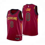 Camiseta Cleveland Cavaliers Kevin Love #0 Icon Rojo