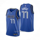 Camiseta Dallas Mavericks Luka Doncic #77 Icon 2020-21 Azul