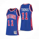 Camiseta Detroit Pistons Isiah Thomas #11 Mitchell & Ness 1988-89 Azul