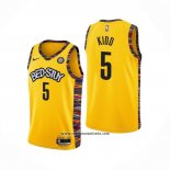 Camiseta Brooklyn Nets Jason Kidd #5 Ciudad 2020-21 Amarillo