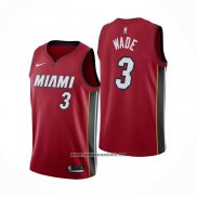 Camiseta Miami Heat Dwyane Wade #3 Statement Rojo