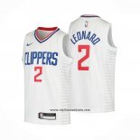 Camiseta Nino Los Angeles Clippers Kawhi Leonard #2 Association 2020-21 Blanco