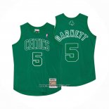 Camiseta Boston Celtics Kevin Garnett #5 Mitchell & Ness 2012 Verde