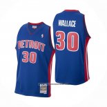 Camiseta Detroit Pistons Rasheed Wallace #30 Mitchell & Ness 2003-04 Azul