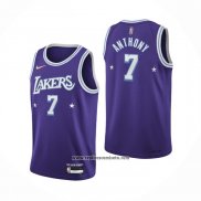 Camiseta Los Angeles Lakers Carmelo Anthony #7 Ciudad 2021-22 Violeta