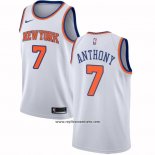 Camiseta New York Knicks Carmelo Anthony #7 Association Blanco