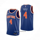 Camiseta New York Knicks Derrick Rose #4 Icon Azul