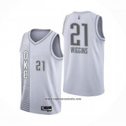 Camiseta Oklahoma City Thunder Aaron Wiggins #21 Ciudad 2021-22 Blanco