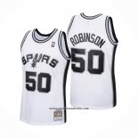 Camiseta San Antonio Spurs David Robinson #50 Mitchell & Ness 1998-99 Blanco