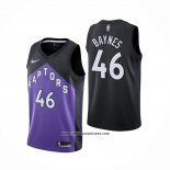 Camiseta Toronto Raptors Aron Baynes #46 Earned 2020-21 Negro Violeta