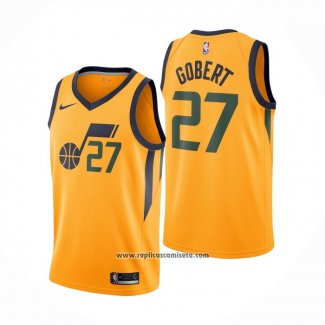 Camiseta Utah Jazz Rudy Gobert #27 Statement Amarillo