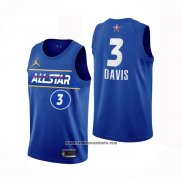 Camiseta All Star 2021 Los Angeles Lakers Anthony Davis #3 Azul
