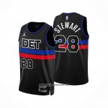 Camiseta Detroit Pistons Isaiah Stewart #28 Statement 2022-23 Negro