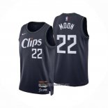 Camiseta Los Angeles Clippers Xavier Moon #22 Ciudad 2023-24 Azul