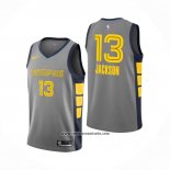 Camiseta Memphis Grizzlies Jaren Jackson Jr. #13 Ciudad Gris