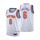 Camiseta New York Knicks Kristaps Porzingis #6 Association Blanco