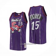 Camiseta Toronto Raptors Vince Carter #15 Mitchell & Ness Violeta