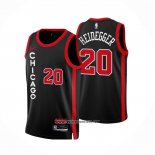 Camiseta Chicago Bulls Max Heidegger #20 Ciudad 2023-24 Negro