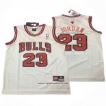 Camiseta Chicago Bulls Michael Jordan #23 Retro Blanco