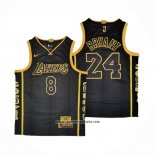 Camiseta Los Angeles Lakers Kobe Bryant #8 24 Retirement Negro